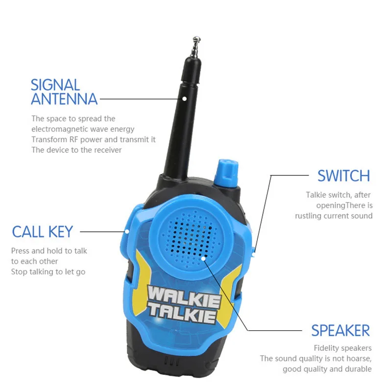 2Pcs/Set Child Toys Walkie Talkies Parenting Game Mobile Phone Telephone Talking Toys For Kids Gift Outdoor Game Toy 4