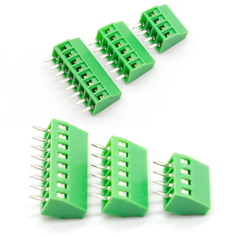 25 шт. 2 54 мм PCB универсальные Винтовые клеммные блоки коннектор 2/3/4/5/6/7/8/9/10-12 Pin/Poles