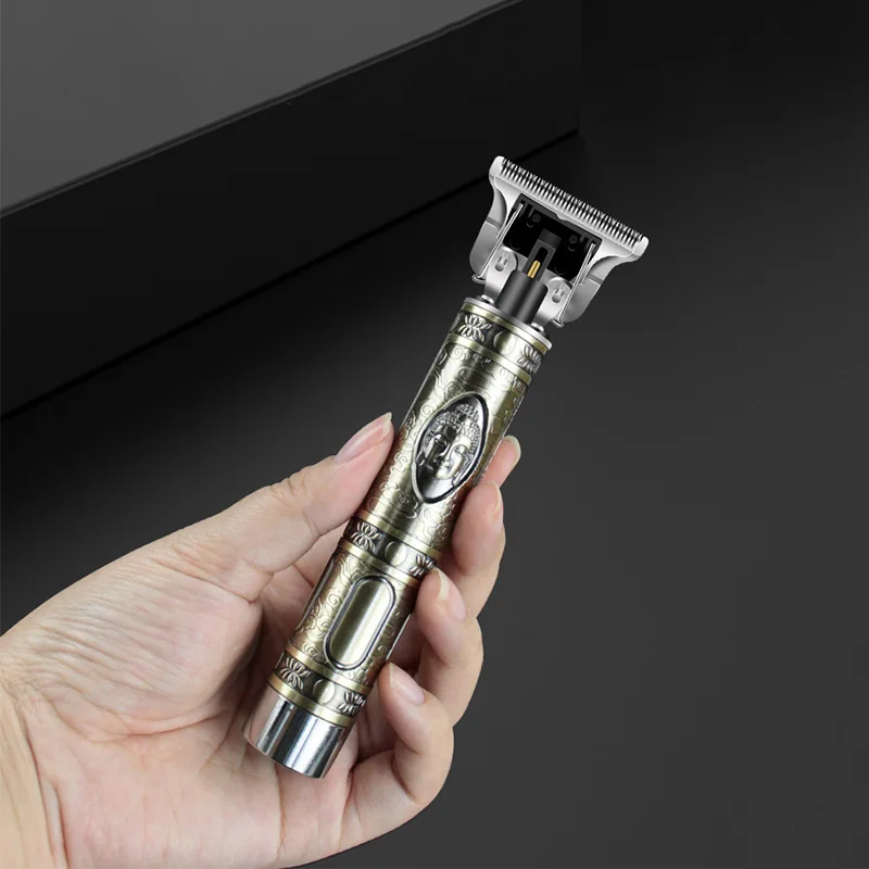 Rechargeable  Cordless Zero Cutting Bald Hair Trimmer Shaver Barber Engraving Styling Hair Clipper Machine 2
