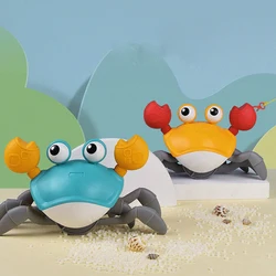 Jouet de salle de bain pour enfants, motif crabe, dessin animé, classique, jeu de plage aquatique, traction flottante, horloge, nouvelle collection 2022 