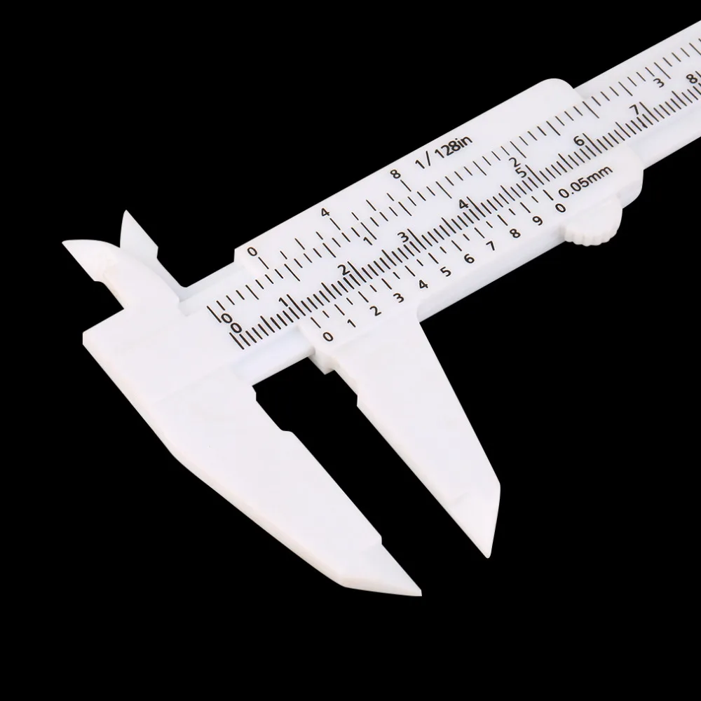 

0 To 150mm 6 Inch Mini Plastic Sliding Vernier Caliper Gauge Measuring Tool Home Outdoor Used Mini Portable Ruler