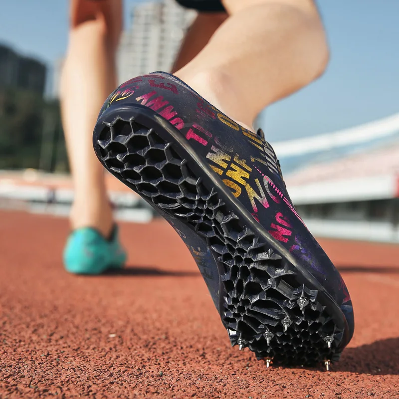 Zapatos con Clavos para Pista y Campo Zapatillas Deportivas para Correr Usar Deporte Corriendo Respirable Deportes Zapatos Botas de Spike Profesionales Hombre Adulto Training