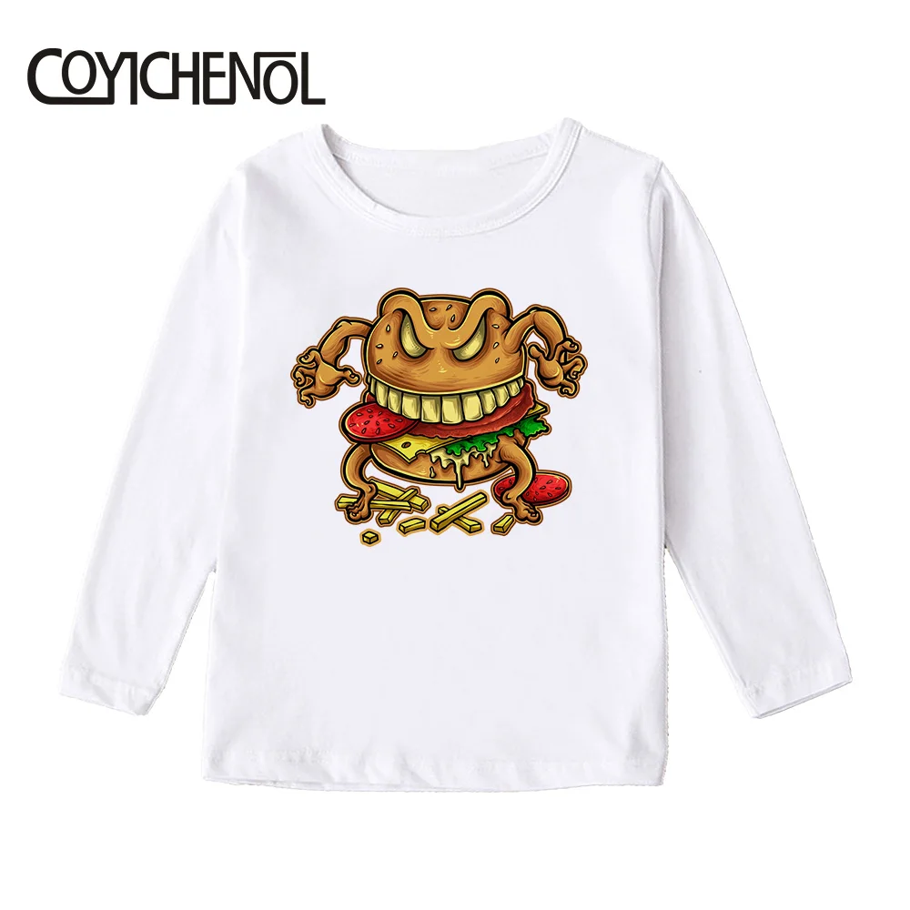 Детская футболка с забавными героями мультфильмов; коллекция года; Kawaii; Сезон Зима; От 2 до 12 лет с героями мультфильмов; модальный длинный рукав; Детские топы с рисунками из мультфильмов
