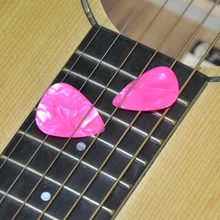 50 шт. Средний 0,71 мм белые медиаторы для гитары Plectrums целлюлоидный жемчуг розовый