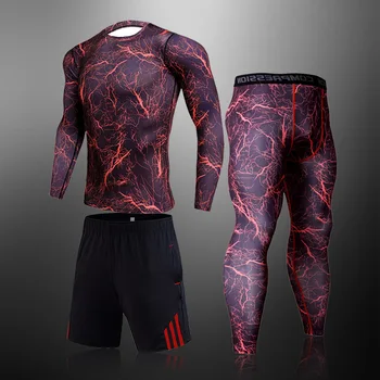 

Thermal Underwear Men Long Johns Men's Rashgard T-shirt Leggings Warm Sport Compression Training Clothins Underwear Thermo