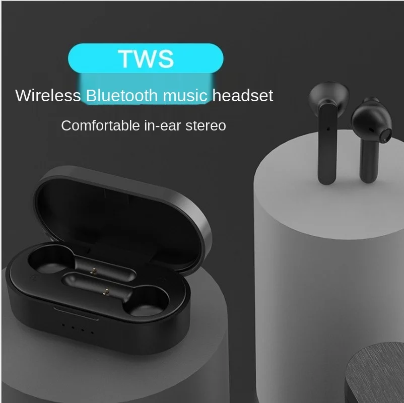 2020 fashion trend new R8 true wireless bluetooth headset binaural semi in ear gaming battery life sports running headset