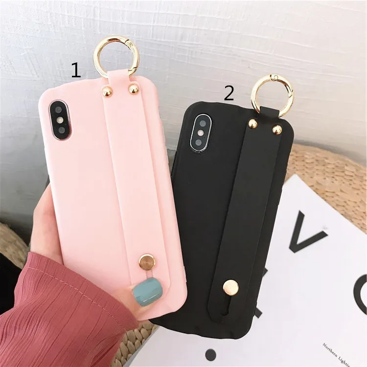 Сплошной цвет простой ремешок для IPhone 11 Pro Max Mobile Shell XS силиконовый мягкий чехол 6 7 8