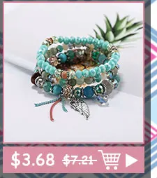 Ethnic Bohemian Tassel Beach Charm Bracelets For Women Boho Multilayer Beads Crystal Beaded Jewellery Bracelet Set Femme 2019
