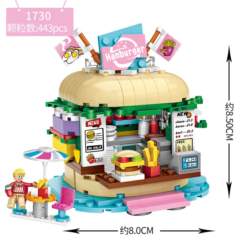 Hf1d019d9a0484e4d8ecddac2c50761b4q Mini klocki LOZ przyjaciele Park rozrywki diabelski młyn karuzela statek piracki statek piracki klocki DIY cegły zabawki dla dziewczynek