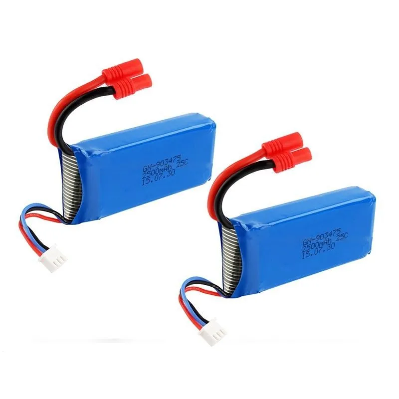 

Hot 3C-2PCS 7.4V 2500mAh 25C Power Battery For Syma X8C X8W X8G RC Quadcopter Drone