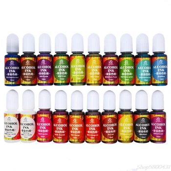 

20 Colours10ML Epoxy Resin Pigment Liquid Colorant Dye Ink Diffusion Resin Jewelry Making S29 20 dropshipping