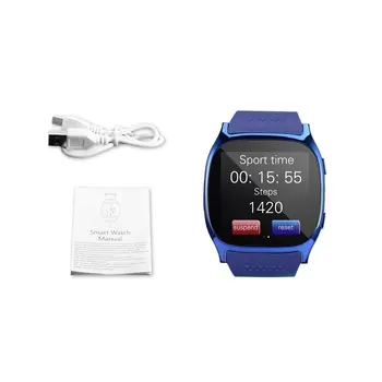 

2018 T8 Bluetooth Smart Watch, With Camera, Music Player, Sports Smartwatch, Support 2G SIM Card TF Card, For Android For IOS