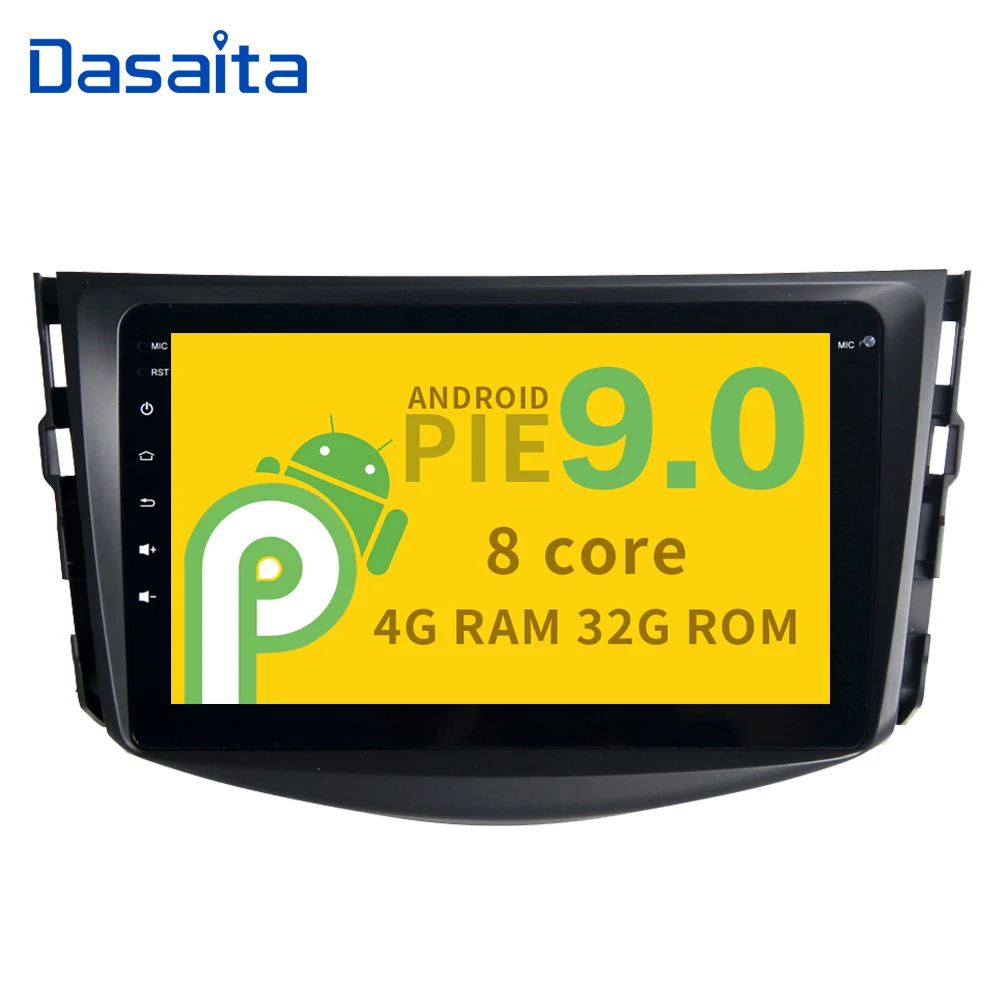 Автомагнитола с 9 &quotHD цифровым сенсорным экраном Bluetooth GPS навигатор 1 Din для Toyota RAV4