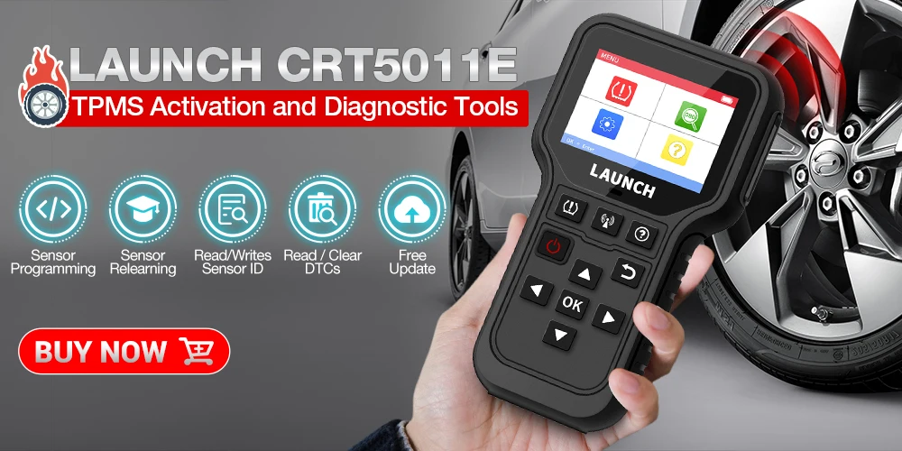 LAUNCH CRT5011E TPMS Tire Activation Diagnostic Tool 315MHz 433MHz Sensor Activation Programing Learning Reading OBD2 Scanner car inspection equipment for sale