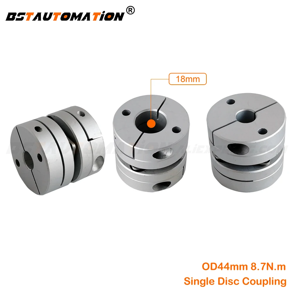 

Motor Encoder Connector coupling 3pcs/lot OD 44mm 18mm to 10mm 12mm 12.7mm 14mm 15mm 17mm 18mm 19mm 20mm single disk coupling