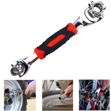 Tiger Wrench Multi Functional 8 in 1 Hand Tool 360 Degree Rotatable Antislip Car Bike Repair Tool