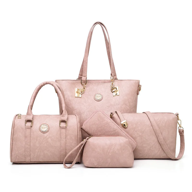

2019 New Style Fashion Large Capacity Single-shoulder Bag for Women Simple-Style Five-Piece Different Size Bags Handbag Shoulder