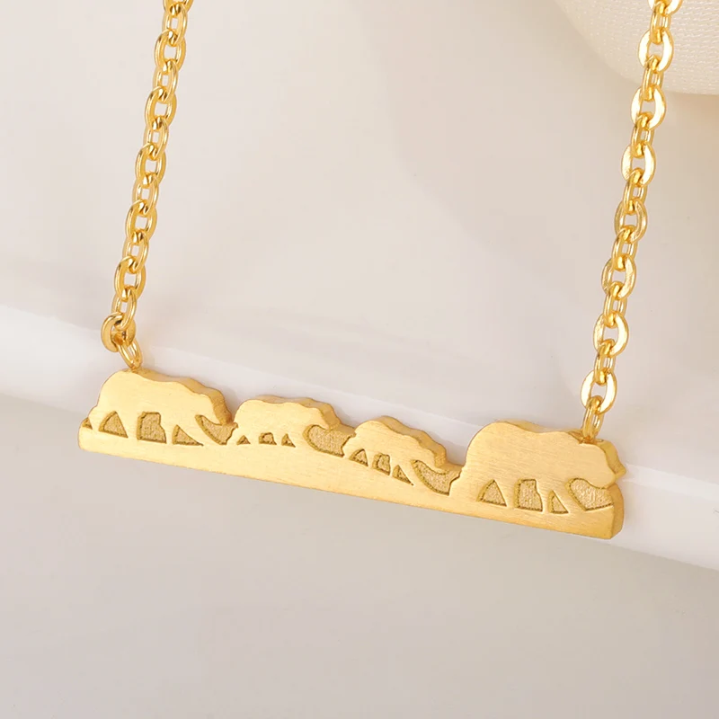 Hollow Moon Phase Pendant Necklace Gold Color Stainless Steel Chain Long Bar Collier Femme Lunar Talisman Witchcraft Jewelry | Украшения и