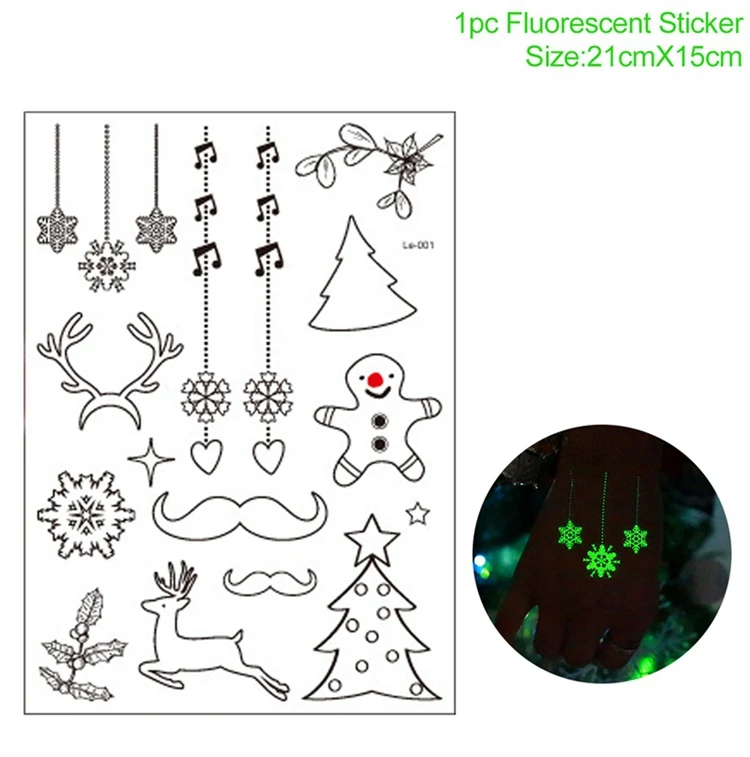 Hand sticker Рождественские украшения для дома украшения Рождественская гирлянда Санта Клаус окна Стикеры Рождество Deco de Noel год - Цвет: Hand sticker