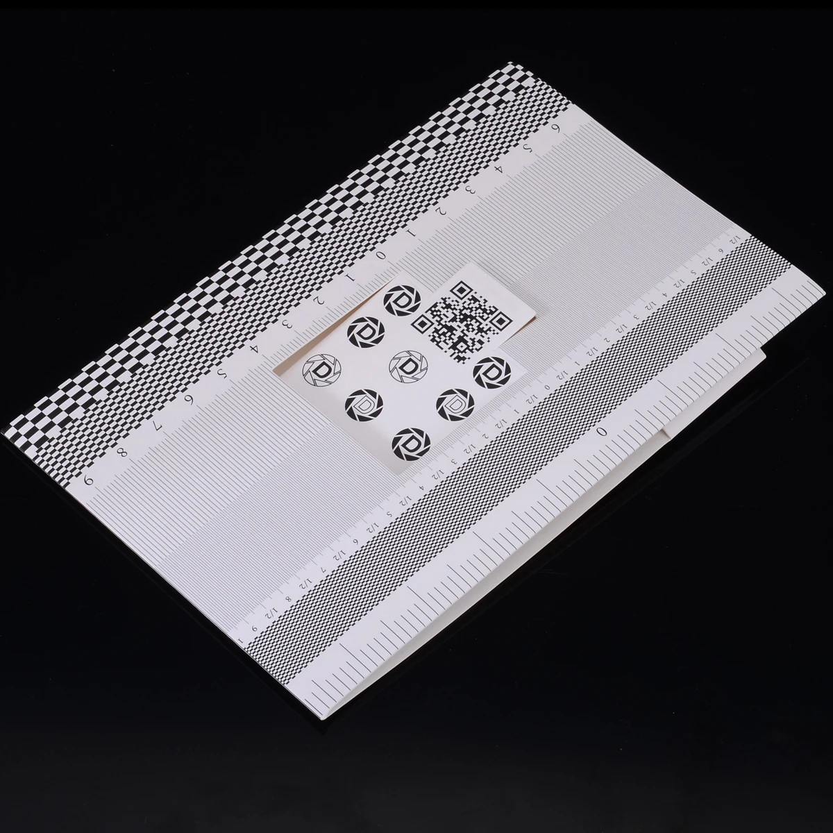 1pc 19x12.3cm Folding Card Lens Focus Calibration Ruler High Quality Alignment AF Micro Adjustment Ruler Chart