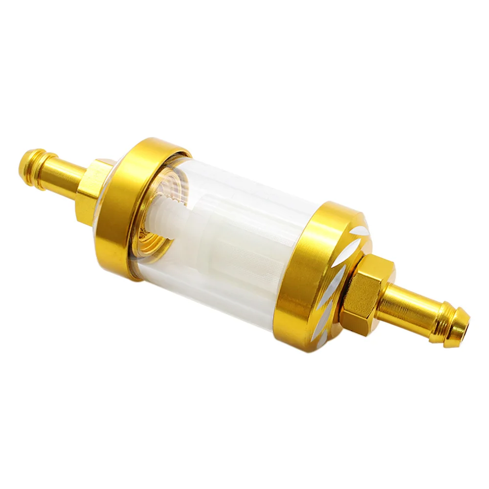 Nuoxintr Gas Fuel Oil Filters Fuel filter Motorcycle Accessories For ATV Dirt Pit Bike Automobile Motor Filtro 8mm CNC Universal