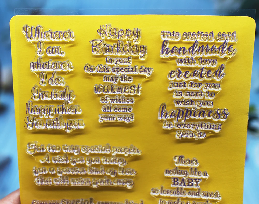 Разный тип четких штампов Скрапбукинг для фото карты для ручной работы забавное украшение Поставки фестиваль резиновая печать штамп