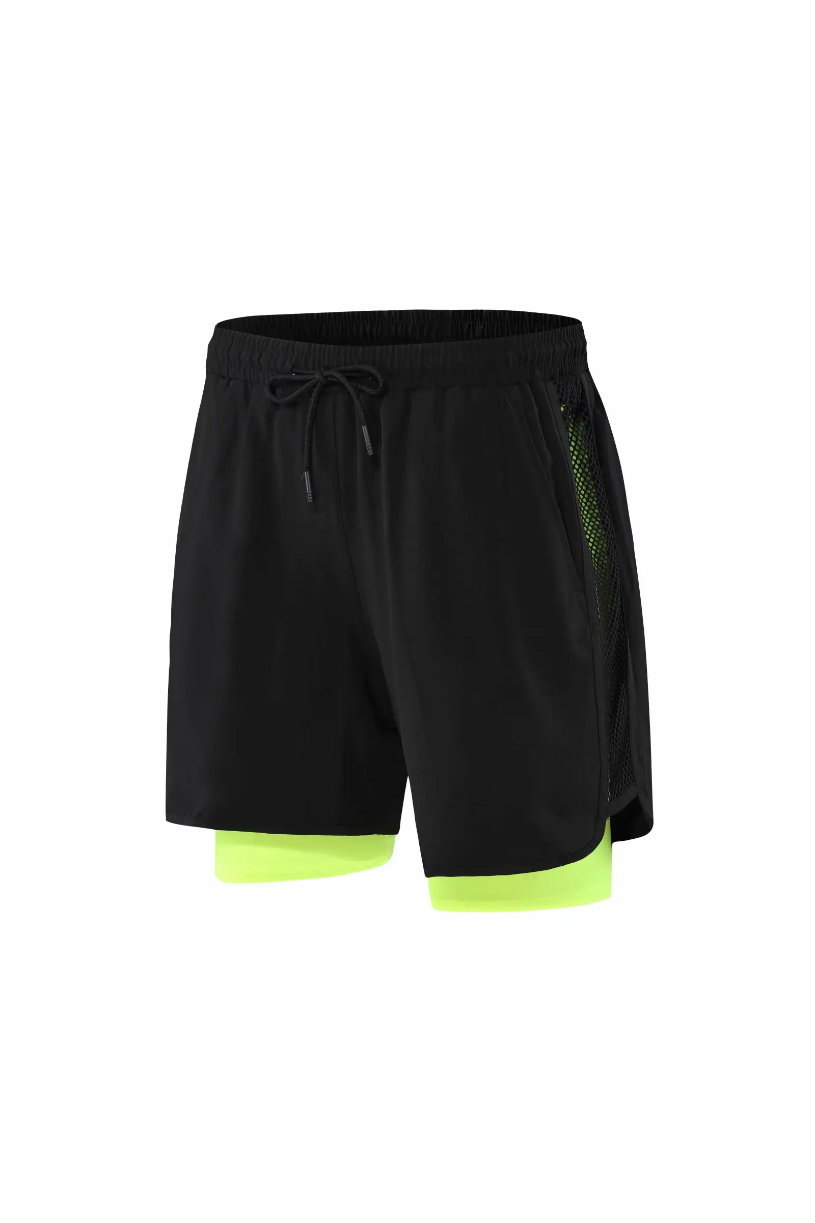 2 in 1 Quick Dry Men's Sports & Fitness Shorts Men's Fitness Apparel