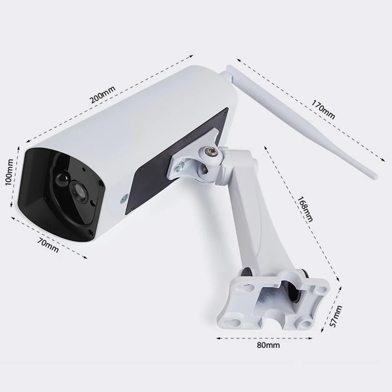 K55A 1080P Солнечная Wifi ip-камера Ir Двусторонняя аудио Ip66 Водонепроницаемая 2Mp Hd камера видеонаблюдения Облачное хранилище