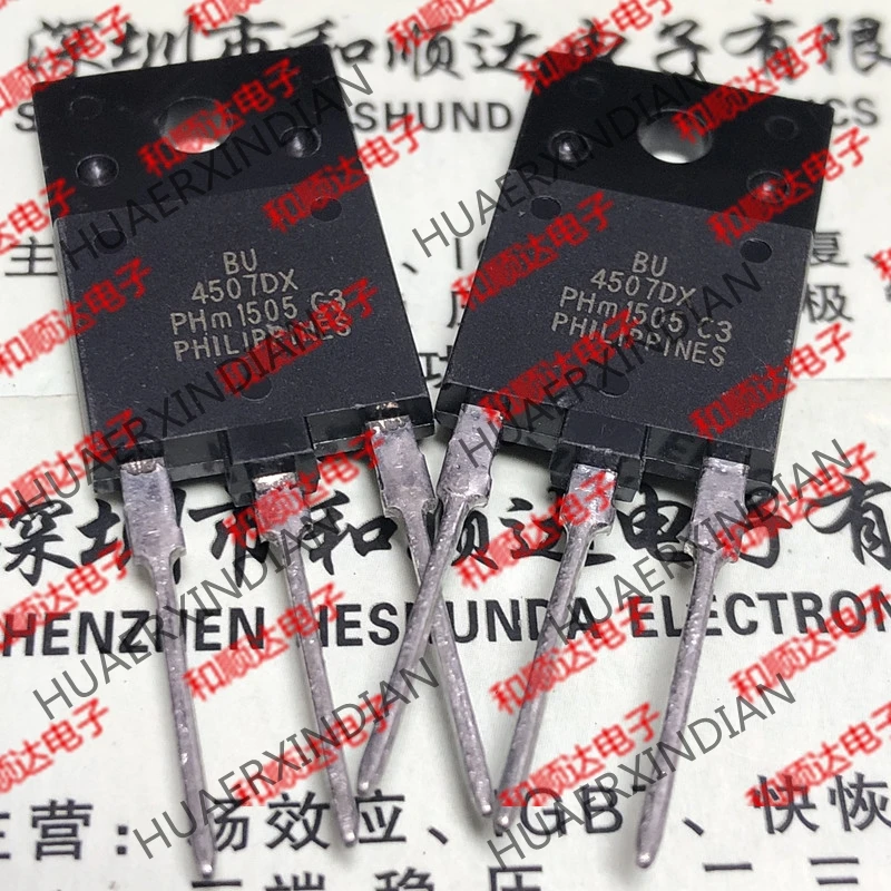 5 шт., новые оригинальные кнопки BU4507DX TO-3PF 1500V 8A