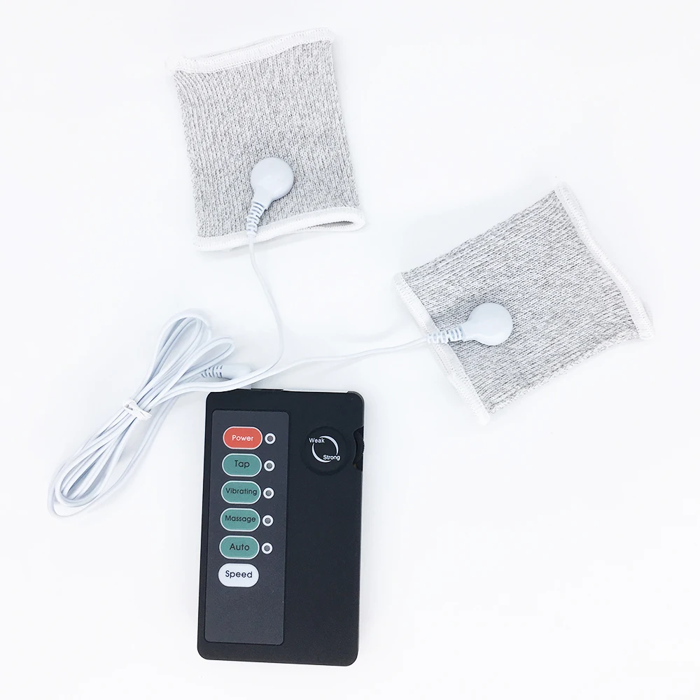 Electro Shock Penis Ring BDSM Anal Plug Penis Plug Rings Ankle Cuffs Neck Collar Mouth Gag Restraint Kit Fetish Adults Sex Toys