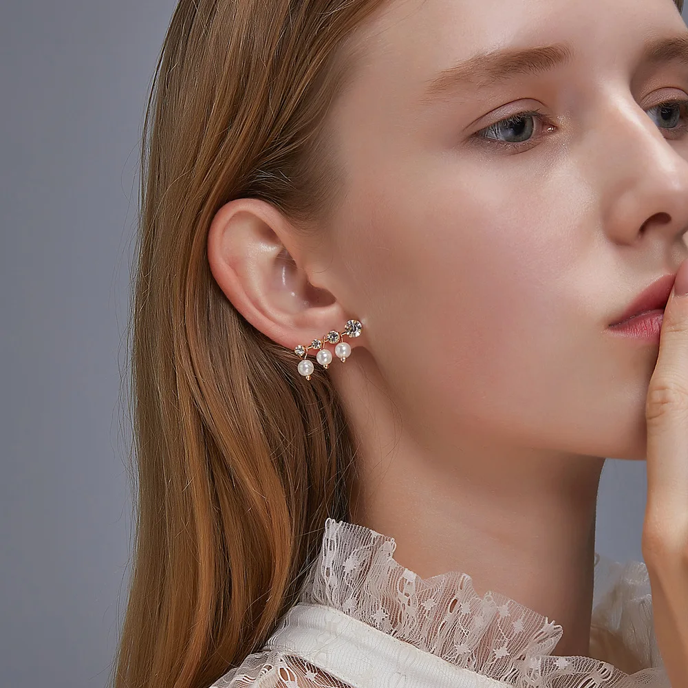 

2020 Trend Pearl Earrings for Women Sweet Simple Hypoallergenic Earrings Korean Fashion Jewelry for teens Gifts Wholesale