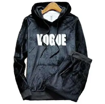 

Men Hood Velour Sport Tracksuit Outfits Jacket Pants Trousers Set Suit Print