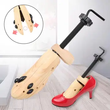 

Women Men Anti Wrinkle Two Way Wooden Shoe Stretcher Adjustable Support Shaper High Heels Boots Expander Rack Bunion Keeper