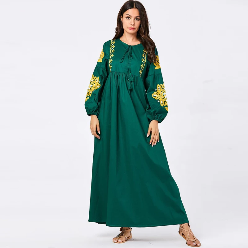 Kaftan abaya Дубай исламский, мусульманский платье хиджаб одежда для женщин мусульманских стран Tesettur Elbise молитва турецкий ислам ic одежда халат Djellaba Femme