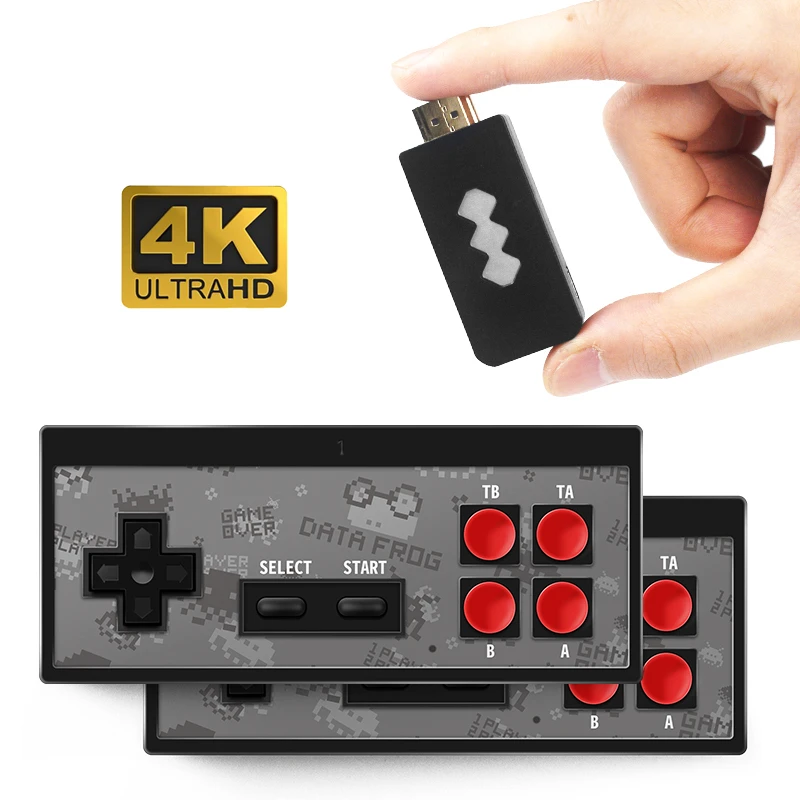 RETROMAX HDMI 4K Video Game Console Two Players Build-in 568 Retro Classic Games Wirless Controller HDMI Output