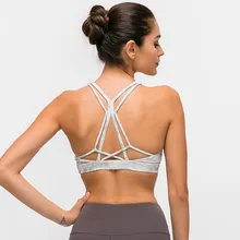 Красивые спортивные бюстгальтеры на бретельках, топы для женщин, беспроводные бюстгальтеры для фитнеса, мягкие топы для спортзала атлетики