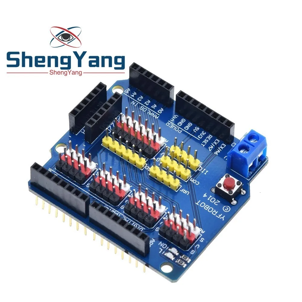 1 шт. ShengYang Датчик Щит Плата расширения щит UNO R3 V5.0 Электрический модуль Для arduino uno r3