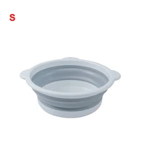  Portable Folding Bucket Camping Washbasin Sink Foot Bucket Washbasin Plastic Foldable Foot Basin Travel Outdoor Camp Basins 