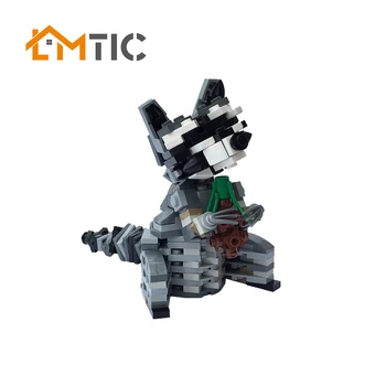 

Small Size Building Blocks Realistic Animal Model Raccoon Educational Creative Toys For Children Birthday Gift For Kids