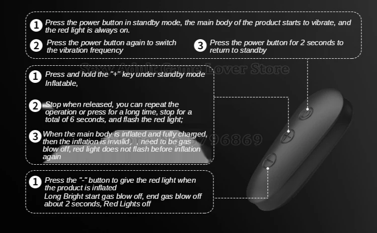 Plug Anal Inflável Vibratório Dilatador de Próstata Mr-Play Buttplug