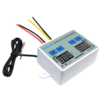 

Dual LED Display W1010 High Precision Thermostat Heating Cooling Air Temperature Controller Switch Digital Display Measurement 1
