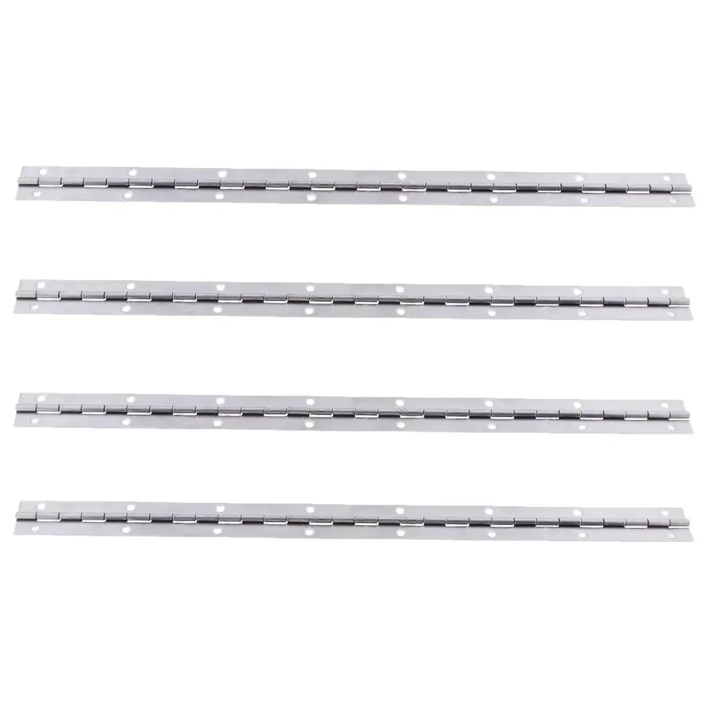 4 Stainless Steel Boat Door Piano Hinge Deck Hatch Cabin Hardware 38 X 2.5cm