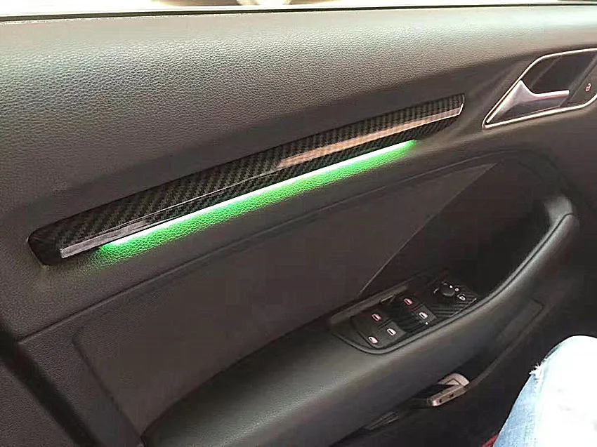 Для Audi A3 S3 8 в окружающий подстаканник светильник атмосферный светильник 8V0 947 157 A 8V0947157A Обшивка двери окружающий светильник для ног светильник