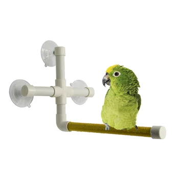 

Bird stand stand Parrot bath shower scrub stand Bath supplies Parrot toy four suction cups