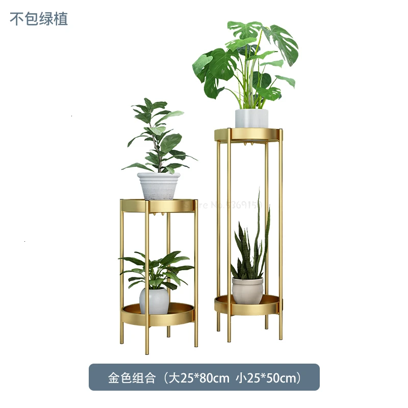 height80height Стеллаж, светильник для полки, экстравагантный балкон, гостиная, для помещений, флорист, двухэтажный зеленый Луо, хлорофитум, для заземления, цветочный горшок, рама - Цвет: height80height