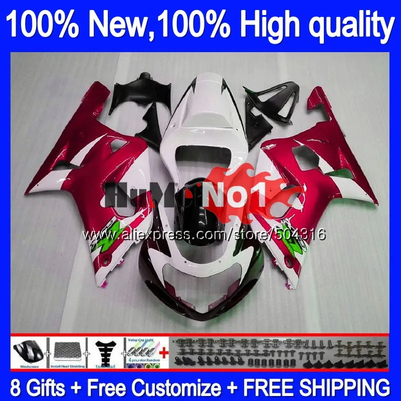 Средства ухода за кожей для SUZUKI GSXR 600 750 CC GSXR600 2001 2002 2003 14MC. 98 GSXR750 GSX-R600 01 03 GSXR-600 K1 01 02 03 белые, красные обтекатели
