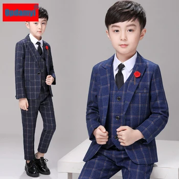 

Boys Suits Children's Casual Suit 3-Piece Suit For Boy Wedding Suit Birthday Party Boy English Gentleman Suit
