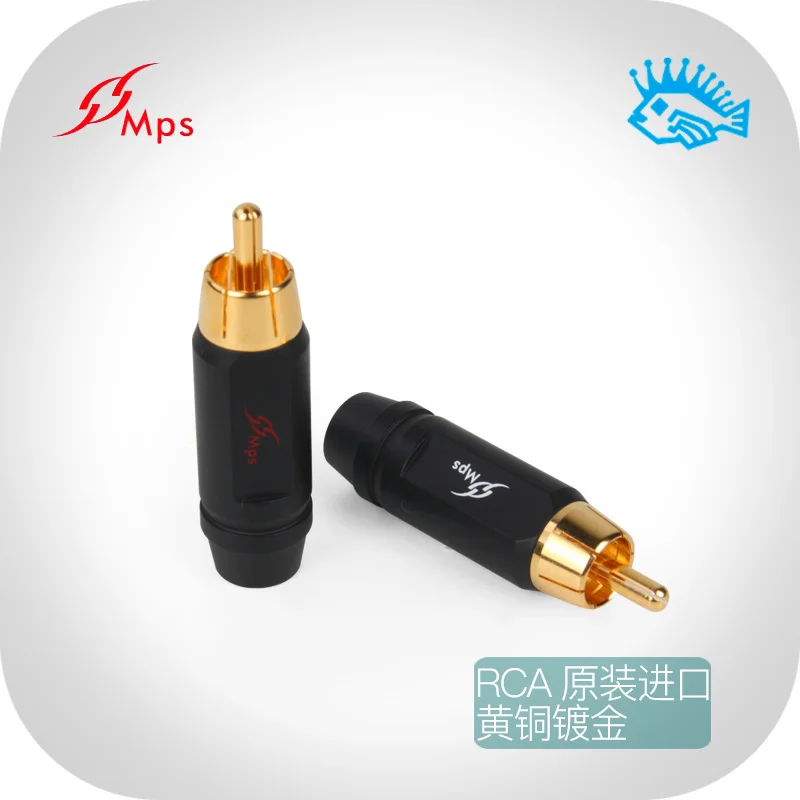 Тайваньский MPS оригинальный Fuse-8MM позолоченный латунный RCA lotus штекер fever