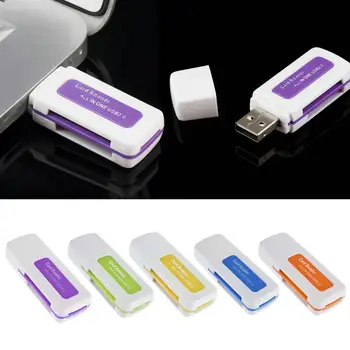 

1PC New Portable Mini All in one USB 2.0 Hi-Speed Micro SDHC Multi Card TF Random Memory SD Color Reader R5F0