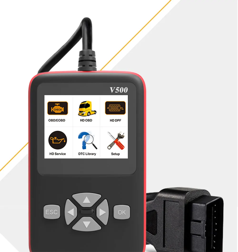 V500 автомобильный Грузовик Obd2 сканер для автомобиля грузовик сверхмощный авто код ридер DPF Сброс масла CR-HD автомобиля диагностический инструмент PK NL102P